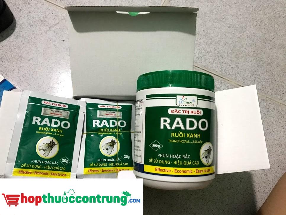 Thuốc diệt ruồi Rado gói 20g và hũ 500g