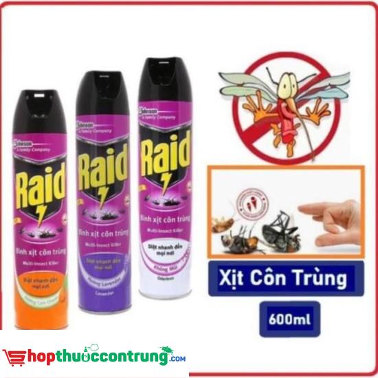 chai xịt diệt côn trùng raid